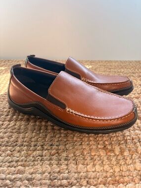 Cole Haan Tucker Venetian Brown Leather Driving Loafers Slip On Shoes Men's 7 M